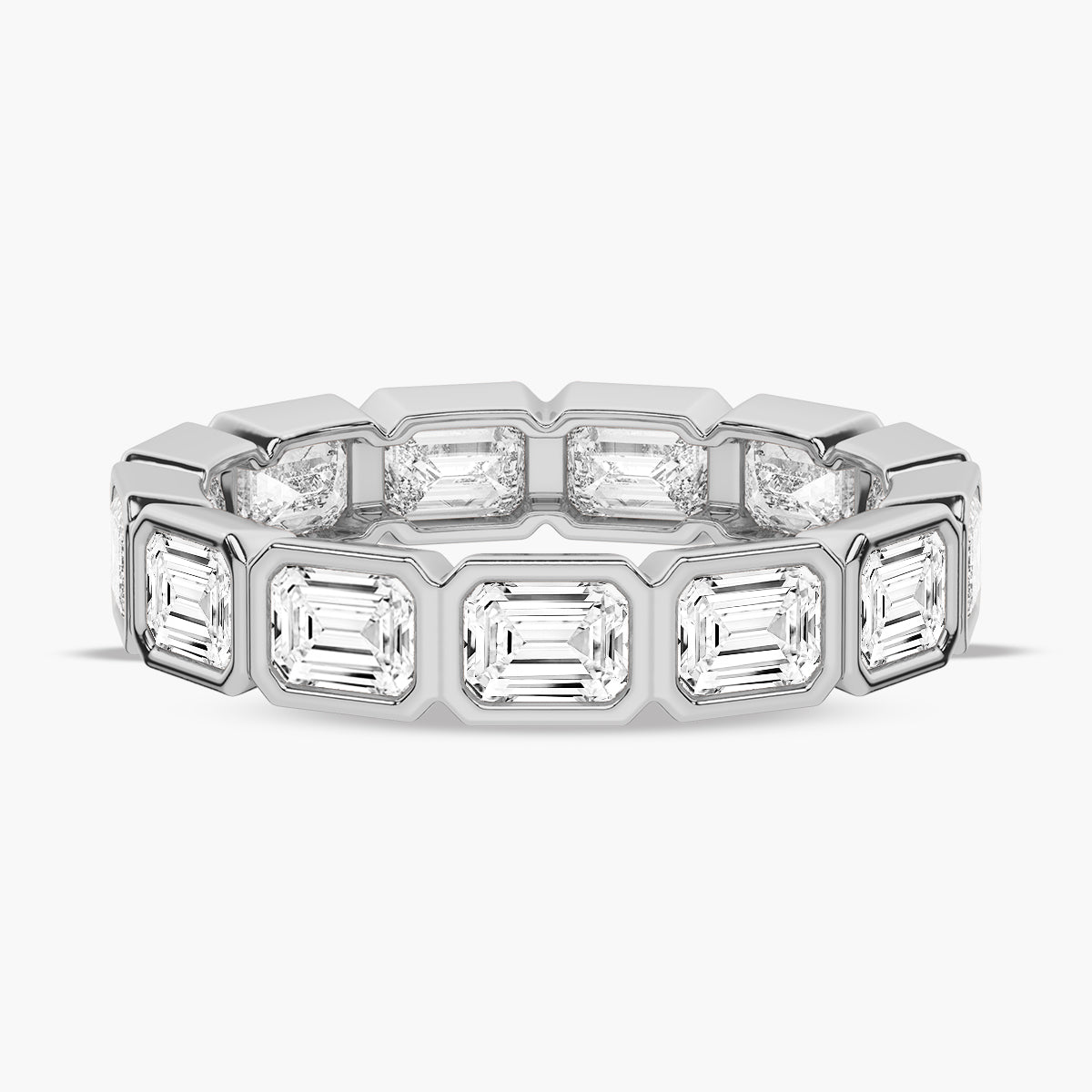 Contemporary Pave Wedding band
