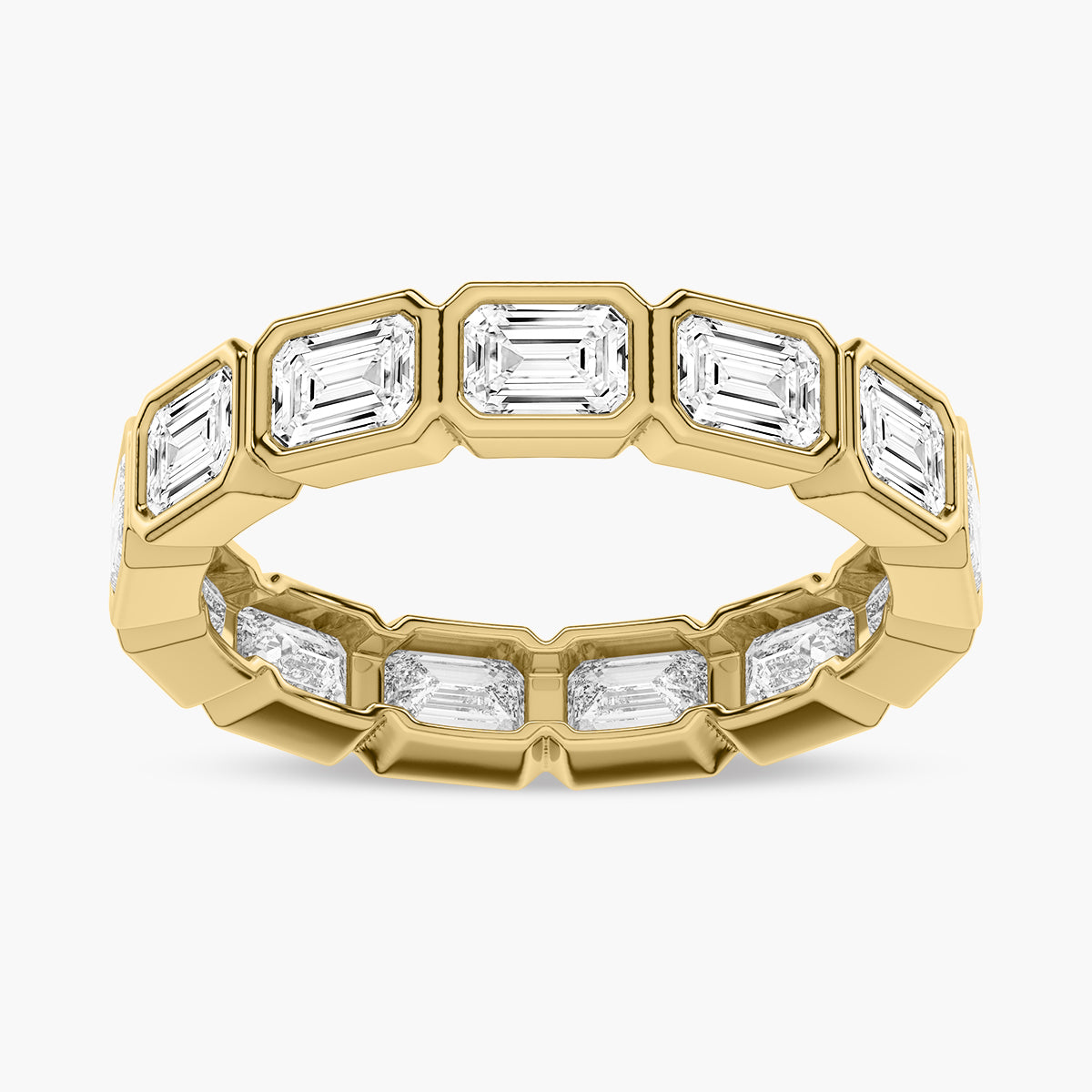 Contemporary Pave Wedding band