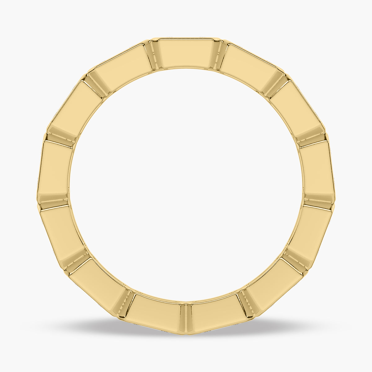 Contemporary Pave Wedding band