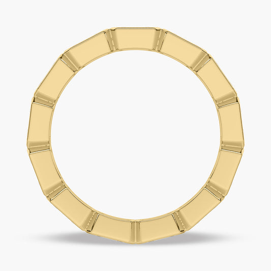 Contemporary Pave Wedding band