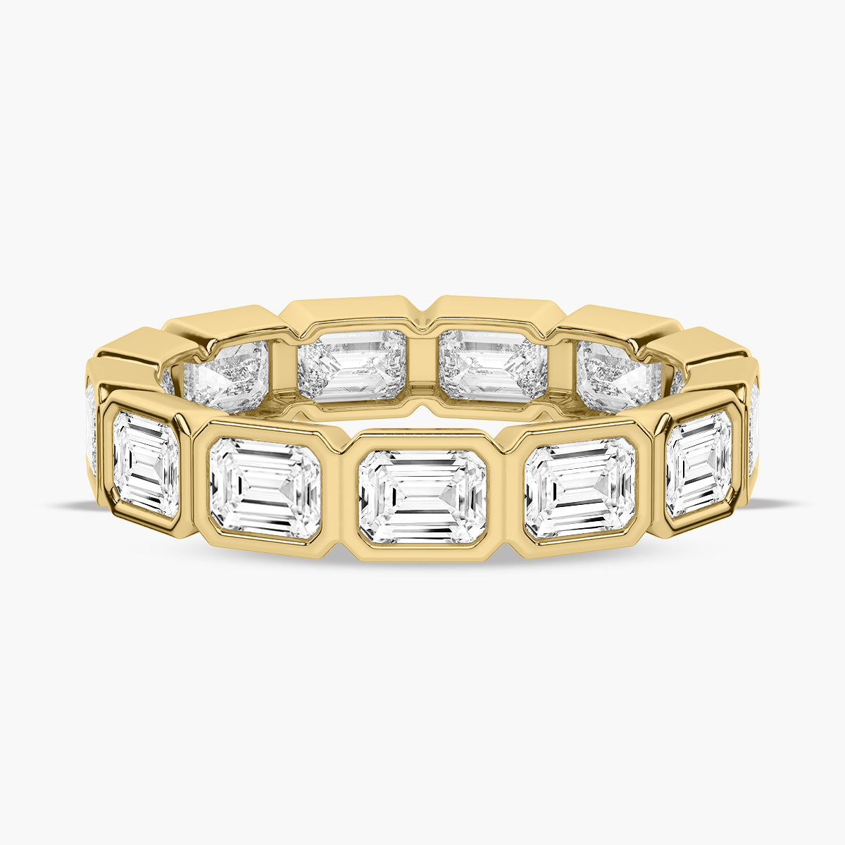 Contemporary Pave Wedding band