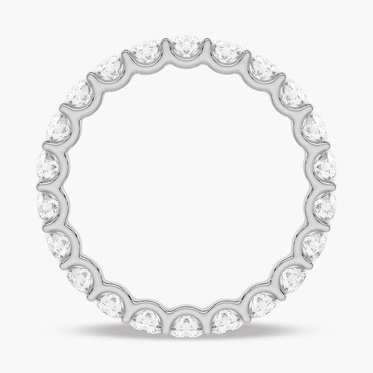 Delicate U Prong Wedding Band