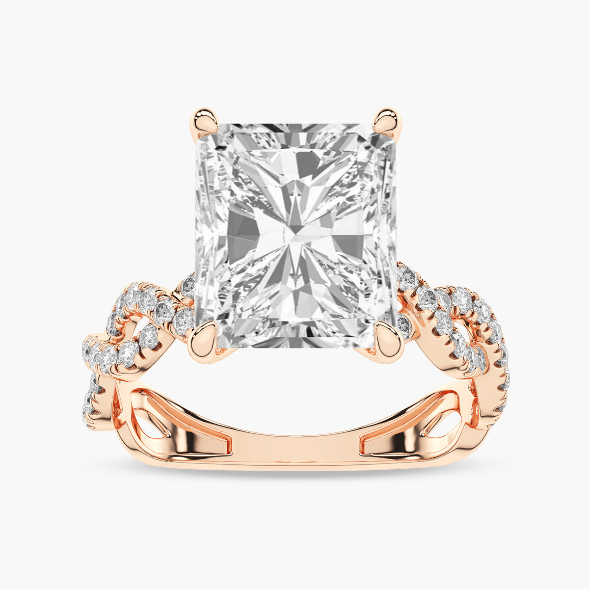 Micro Pave Engagement Ring