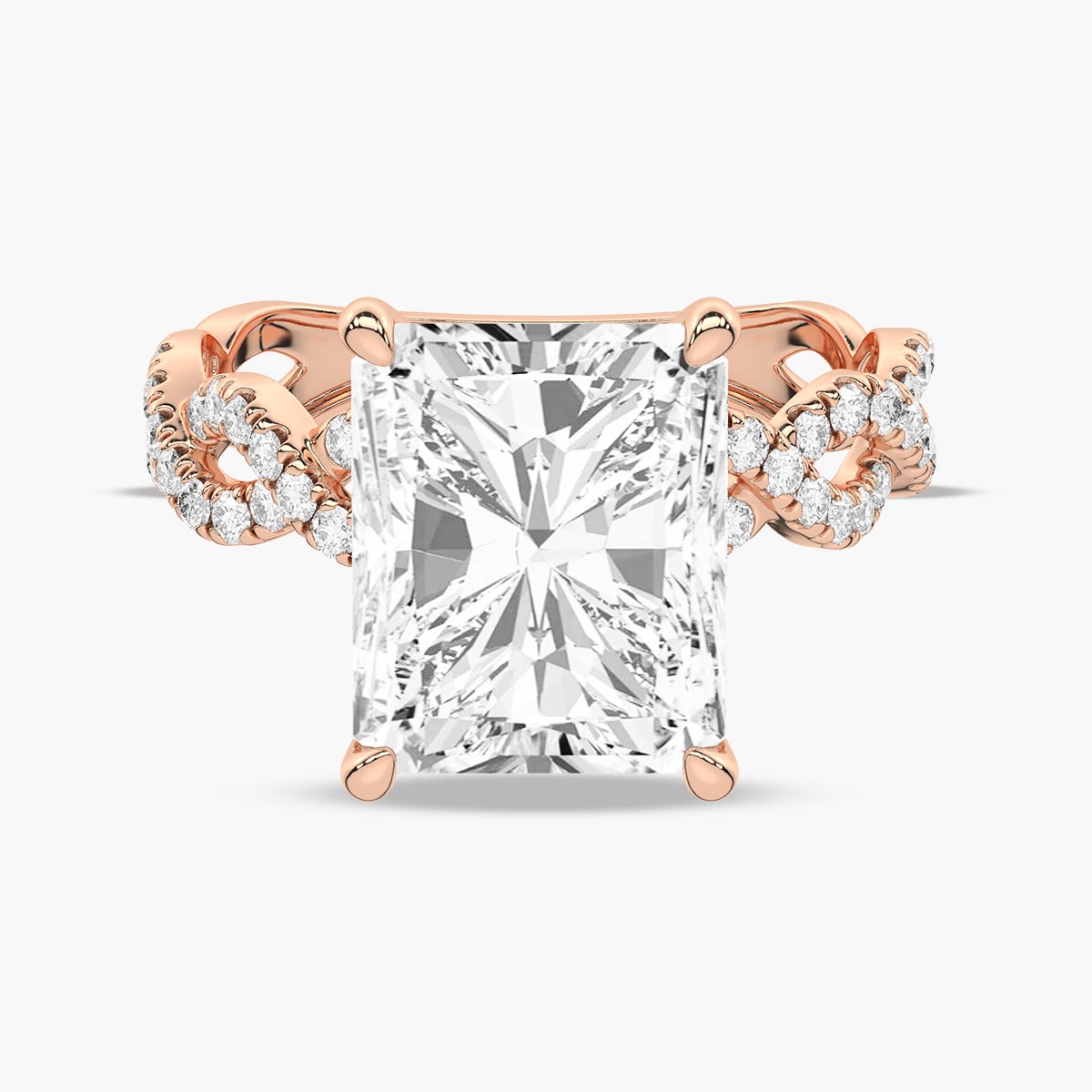 Micro Pave Engagement Ring
