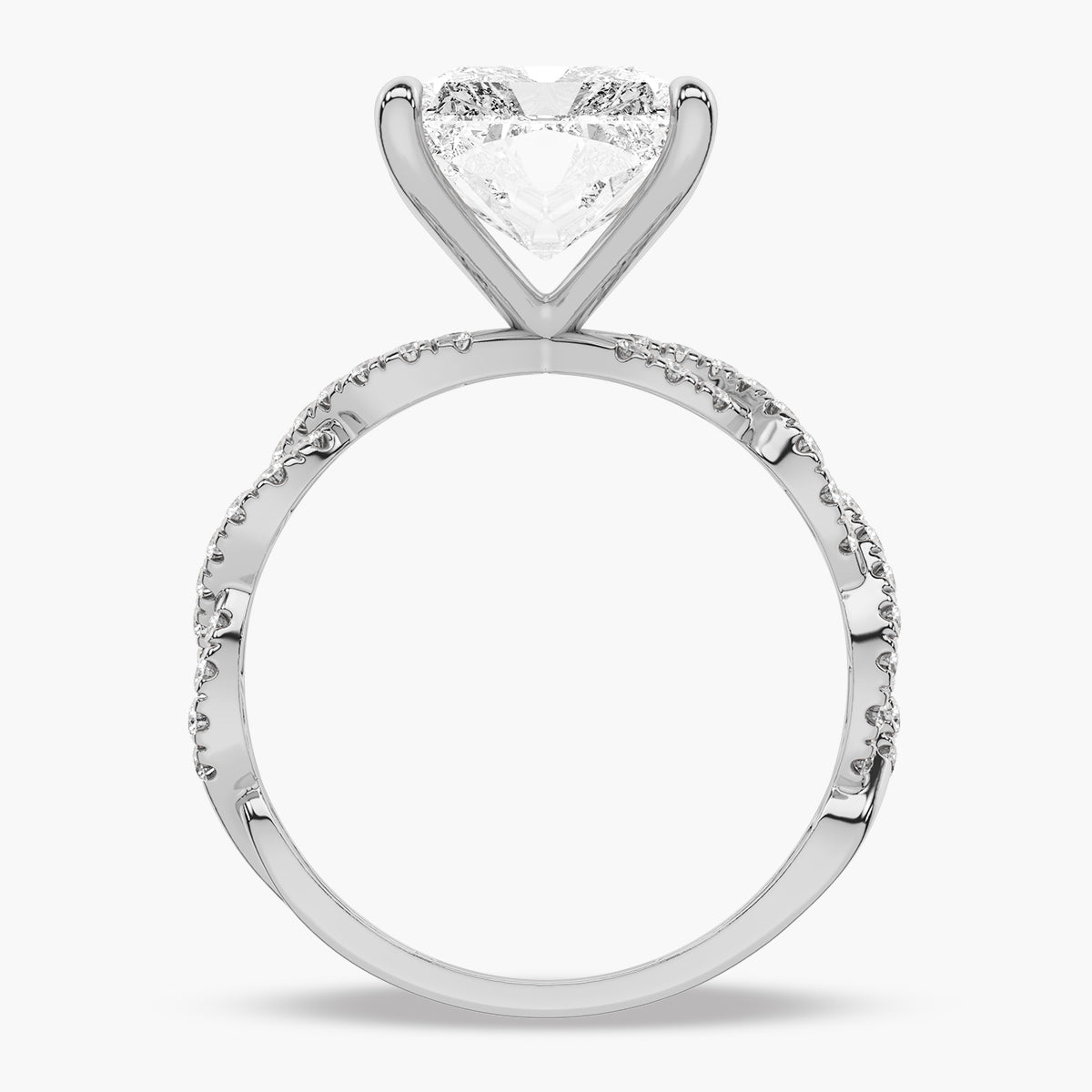 Micro Pave Engagement Ring
