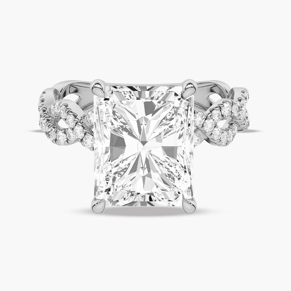 Micro Pave Engagement Ring