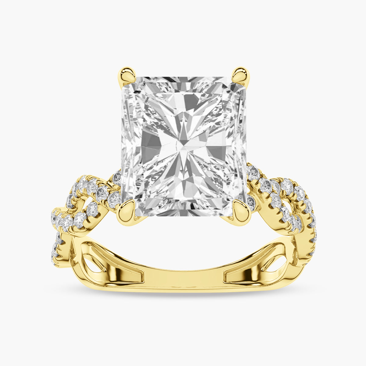 Micro Pave Engagement Ring