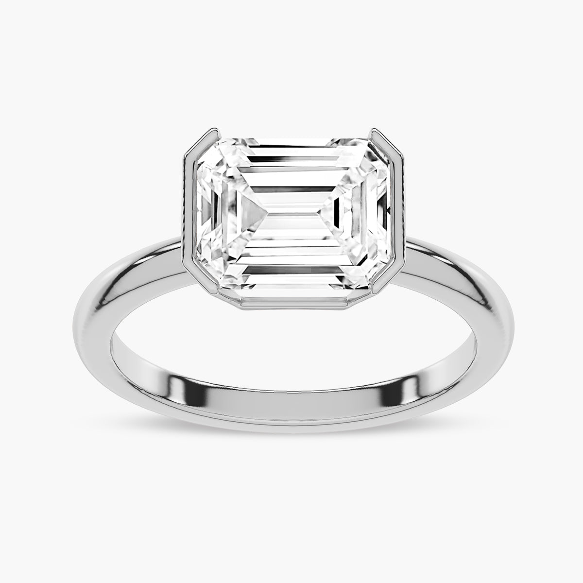Modern Solitaire Engagement Ring