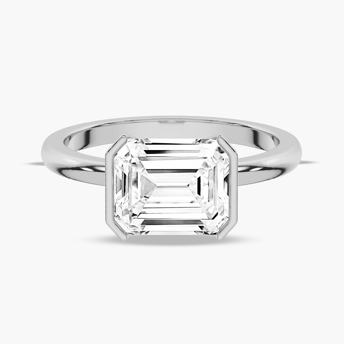 Modern Solitaire Engagement Ring