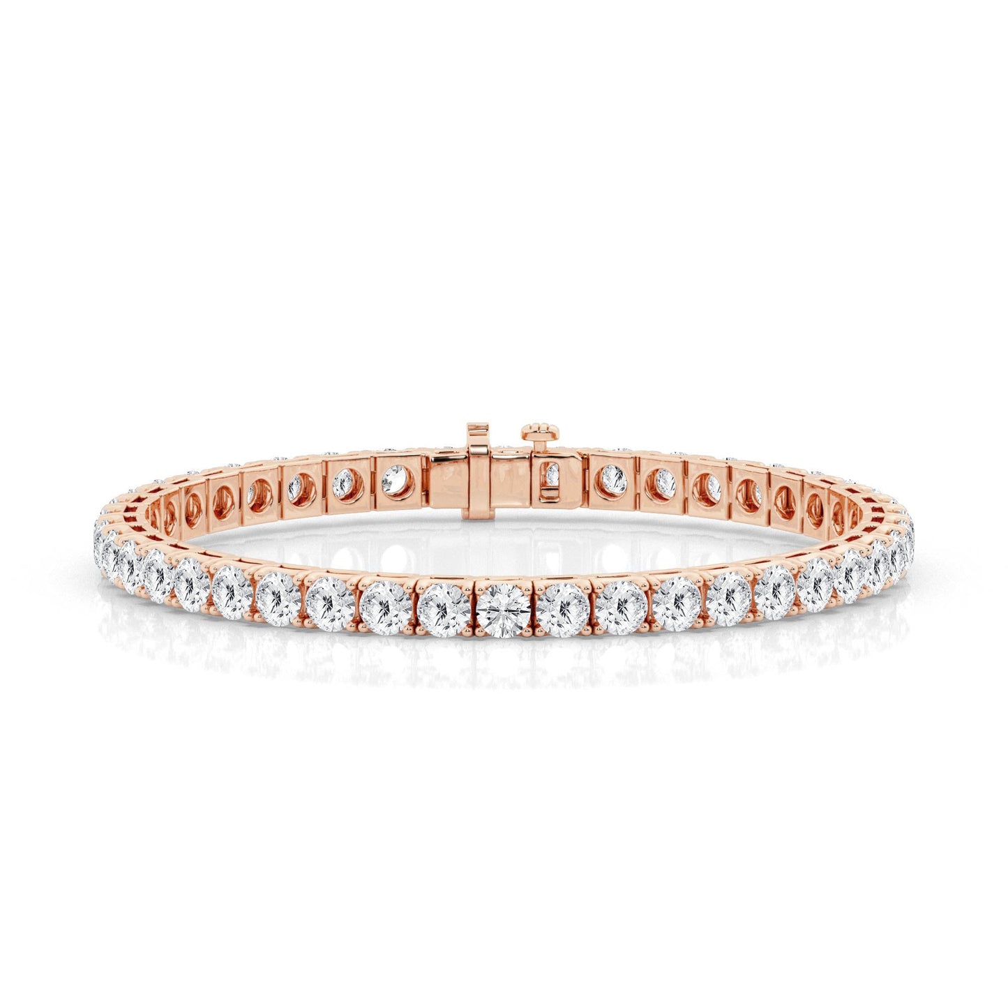 Four Prong Box Tennis Bracelet