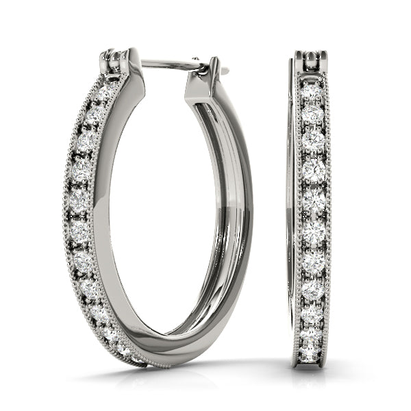Lab Diamond Standard Hoop Earrings