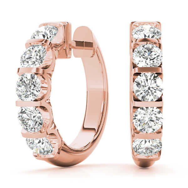 Lab Diamond Standard Hoop Earrings