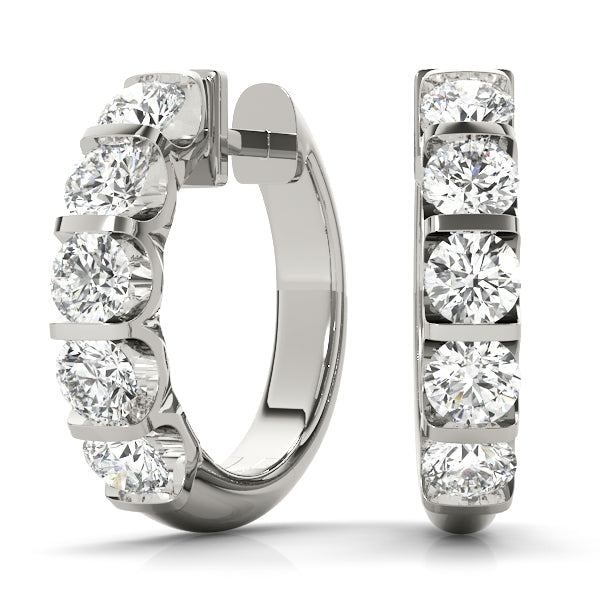 Lab Diamond Standard Hoop Earrings