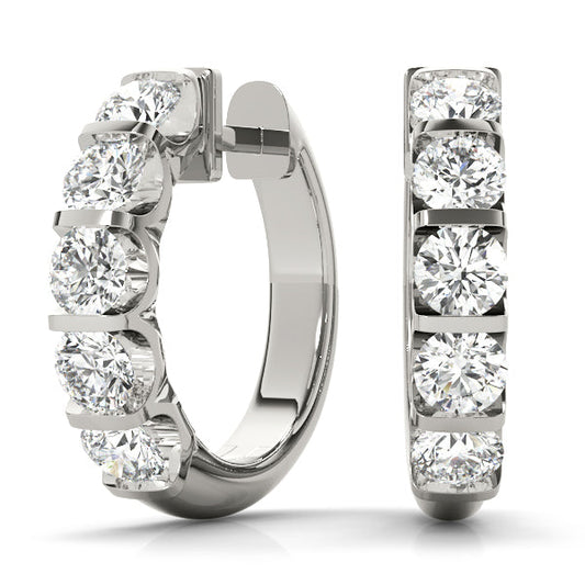 Lab Diamond Standard Hoop Earrings