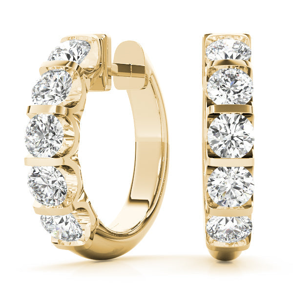 Lab Diamond Standard Hoop Earrings