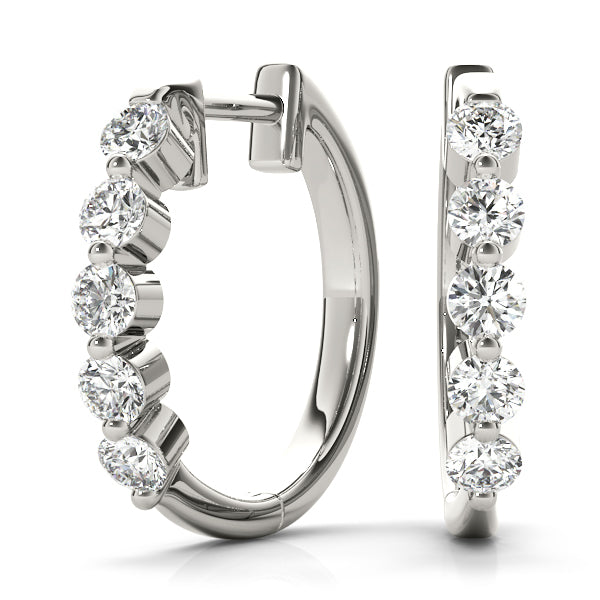 Lab Diamond Standard Hoop Earrings