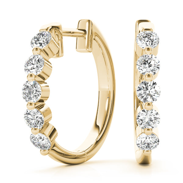 Lab Diamond Standard Hoop Earrings