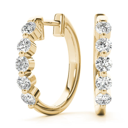 Lab Diamond Standard Hoop Earrings