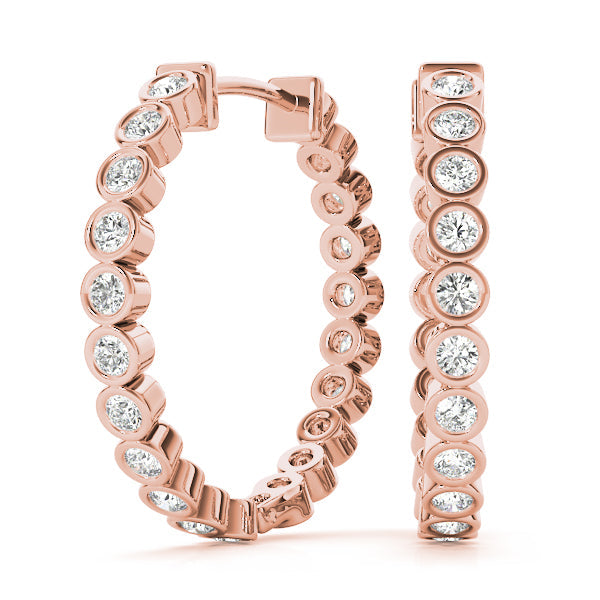 Lab Diamond Standard Hoop Earrings