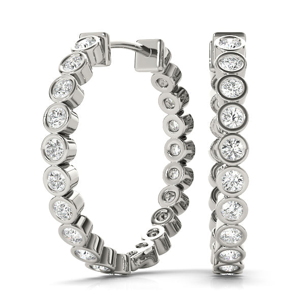 Lab Diamond Standard Hoop Earrings