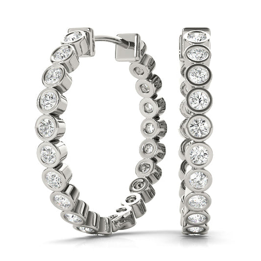 Lab Diamond Standard Hoop Earrings