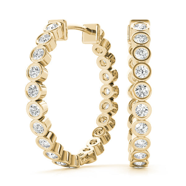 Lab Diamond Standard Hoop Earrings