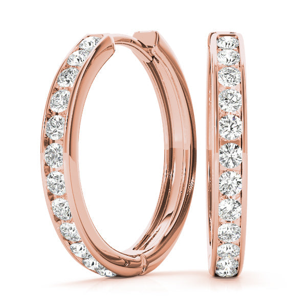 Lab Diamond Standard Hoop Earrings