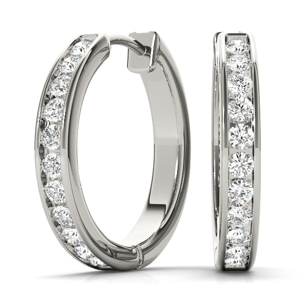Lab Diamond Standard Hoop Earrings