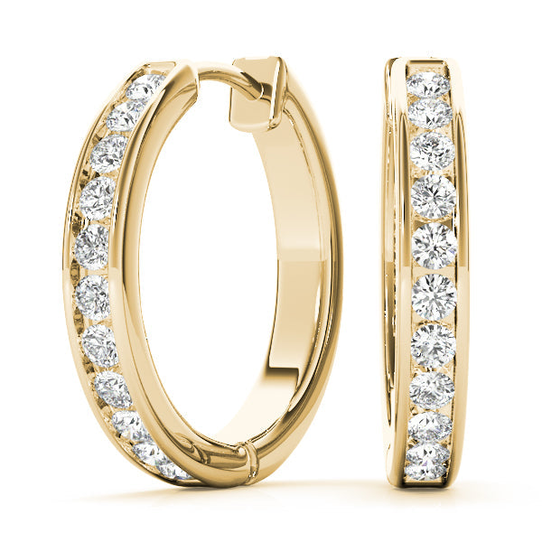 Lab Diamond Standard Hoop Earrings