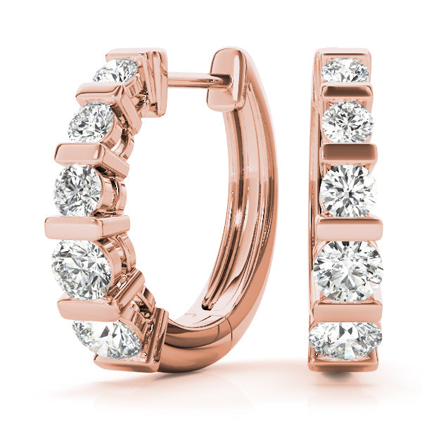 Lab Diamond Standard Hoop Earrings