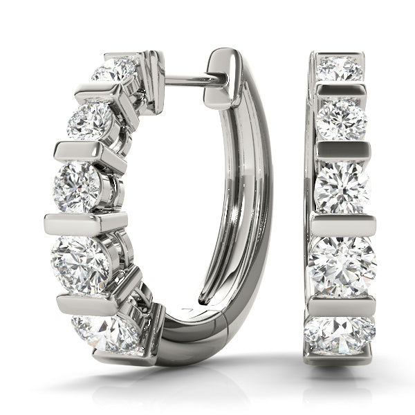 Lab Diamond Standard Hoop Earrings