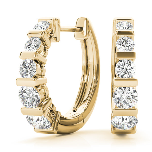 Lab Diamond Standard Hoop Earrings