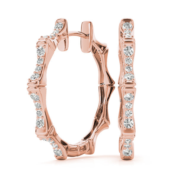 Lab Diamond Standard Hoop Earrings