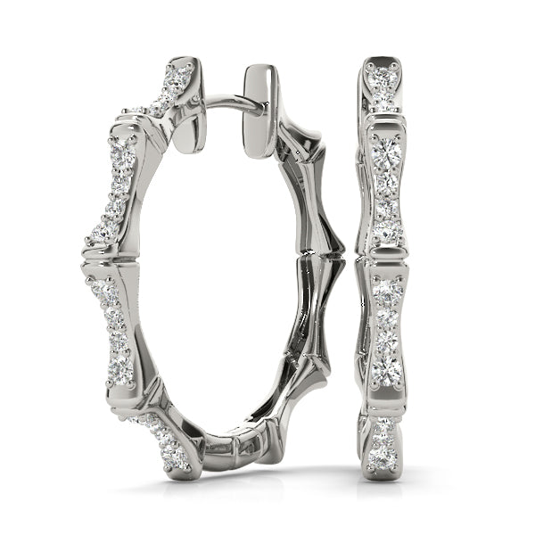 Lab Diamond Standard Hoop Earrings