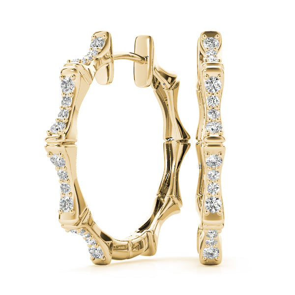 Lab Diamond Standard Hoop Earrings