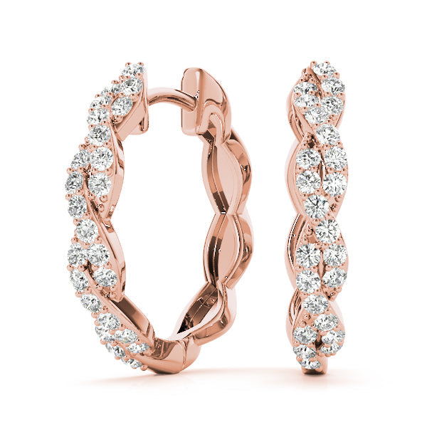 Lab Diamond Standard Hoop Earrings