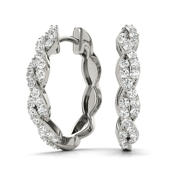 Lab Diamond Standard Hoop Earrings