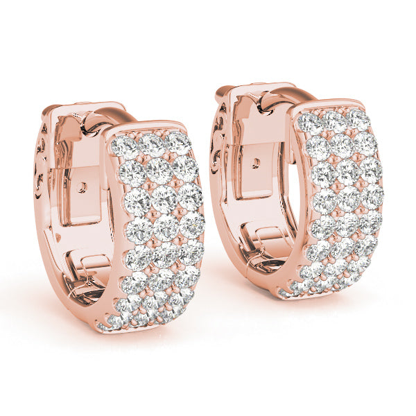 Lab Diamond Hoop Earrings