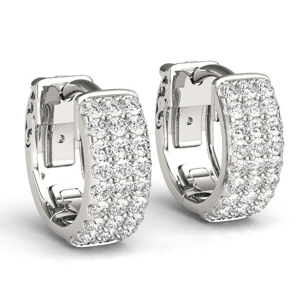 Lab Diamond Hoop Earrings