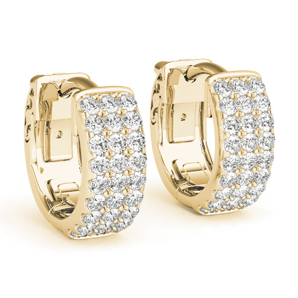 Lab Diamond Hoop Earrings