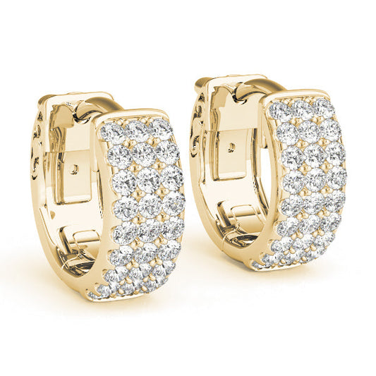 Lab Diamond Hoop Earrings