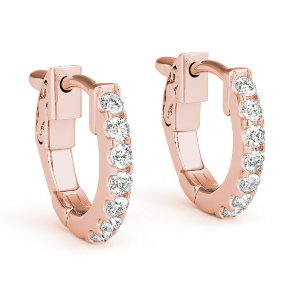 Lab Diamond Hoop Earrings