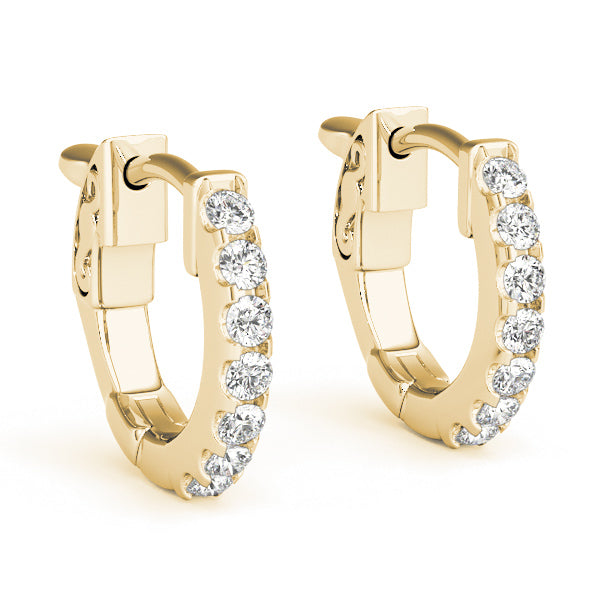 Lab Diamond Hoop Earrings