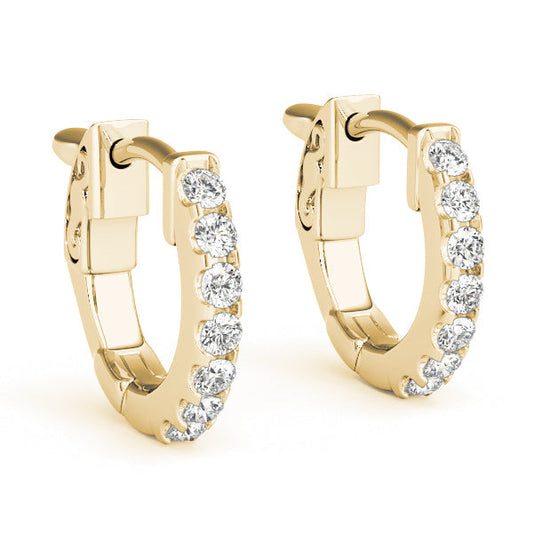 Lab Diamond Hoop Earrings