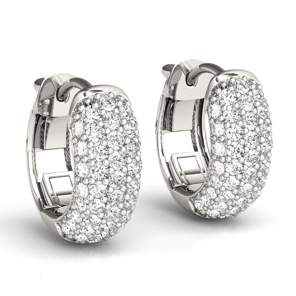 Lab Diamond Hoop Earrings