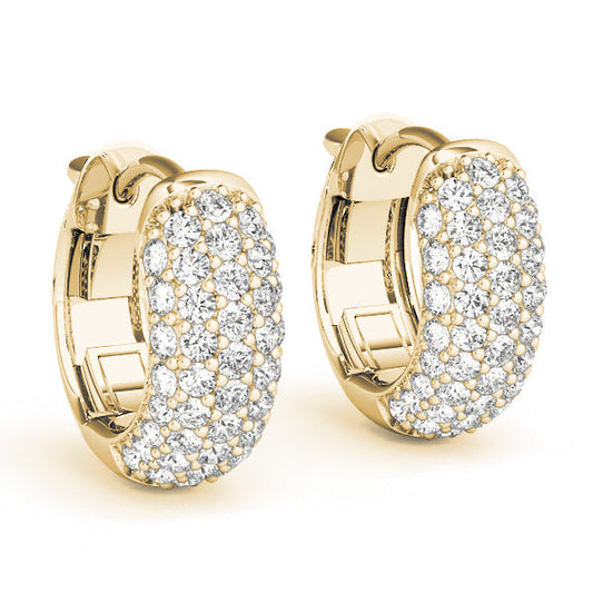 Lab Diamond Hoop Earrings