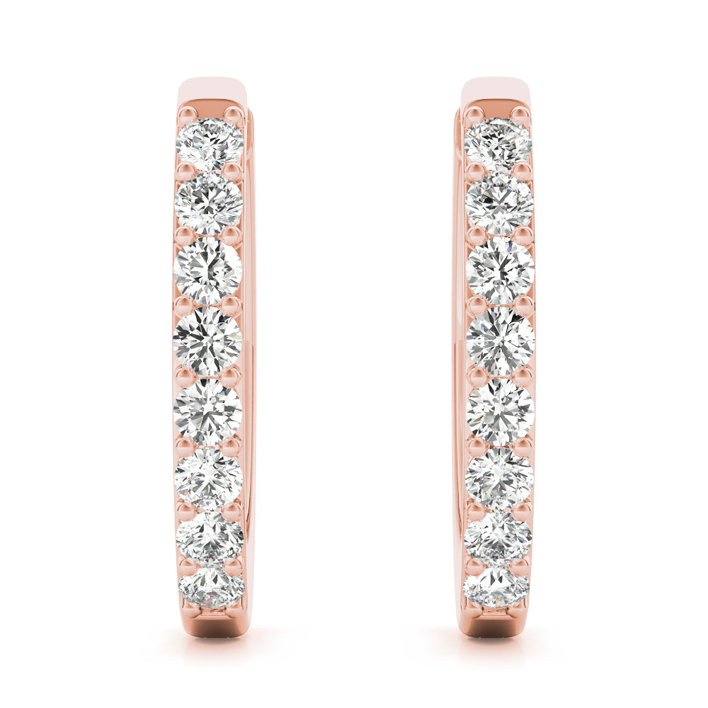 Lab Diamond Standard Hoop Earrings