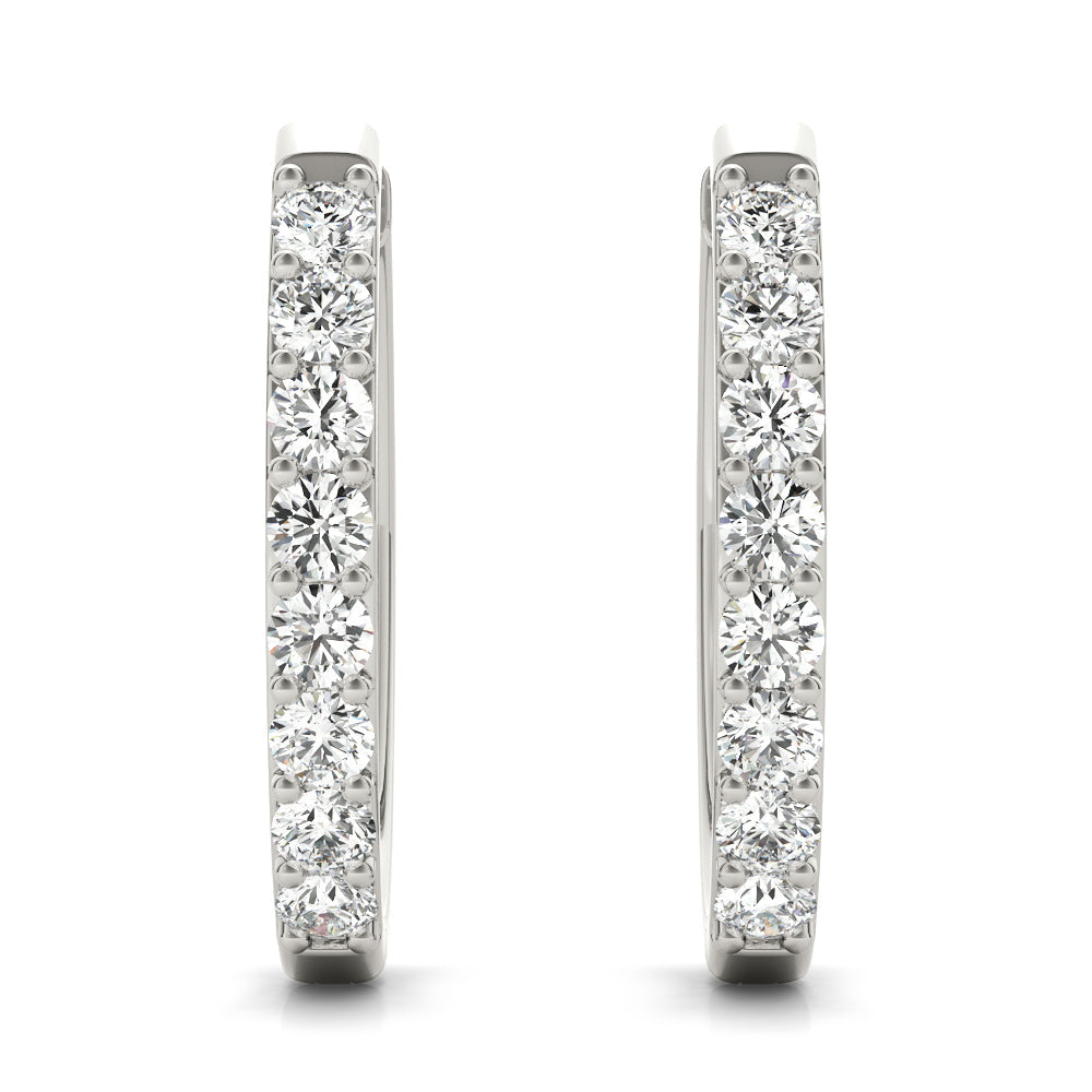 bezel earrings