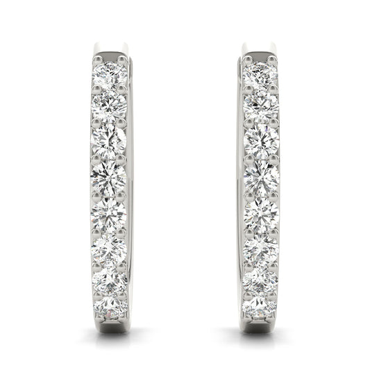 Lab Diamond Standard Hoop Earrings