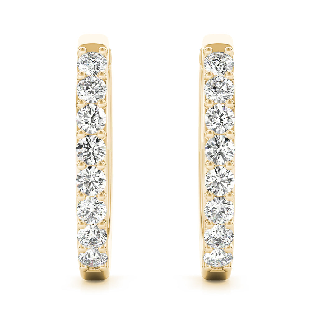 Lab Diamond Standard Hoop Earrings